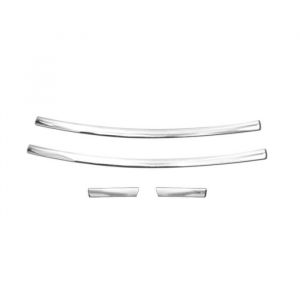 Omac Baguettes inférieures de Pare-chocs avant pour VW T6 2019-2023 Inox Chromée s