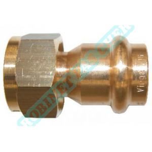 Viega Raccord union tournant joint plat Diamètre 15 15 x 21 en bronze modèle 2263 380885