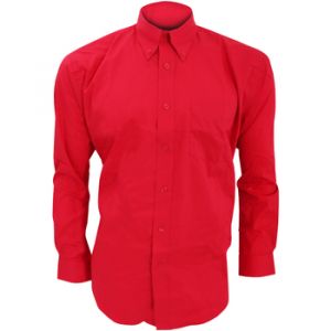 Kustom Kit - Chemise à manches longues - Homme (4XL) (Rouge) - UTBC594