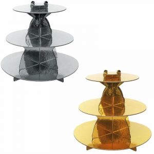 Northix - Plateau de service en papier pour p&acirc;tisseries - Couleurs assorties