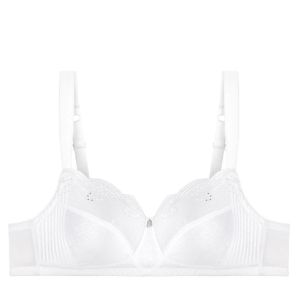 Image de Bestform &Eacute;MILY Soutien-Gorge sans Armatures, Blanc (Blanc Bleu), (Taille Fabricant:100E) Femme