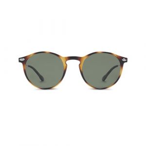 Nooz Lunettes de Soleil Polarisées Cruz - Homme et Femme - Protection Catégorie 3 - avec Etui compact - Forme Ronde (Tortoire)