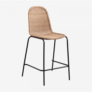 Tabouret de jardin haut empilable en osier Reiven SKLUM ↑65 cm