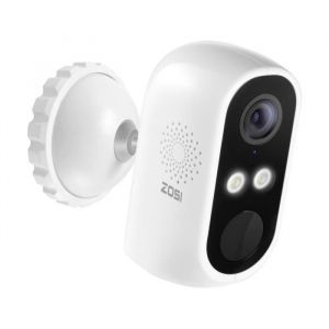 Image de Zosi C1 Caméra Surveillance WiFi Batterie Rechargeable, Spotlight Alarme, Audio Bidirectionnel, Détection Humaine PIR, APP Gratuite