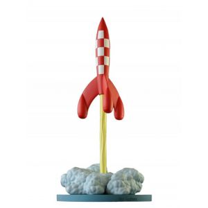 Moulinsart Figurine de collection Tintin, décollage de la fusée lunaire (2019)