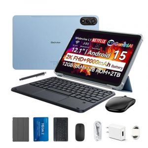 Blackview Tablet Mega 2 12" 128GB 4G 9000mAh Android 15 Bleu