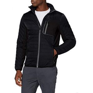 Image de Superdry Convection Hybrid Non Hood JKT Veste matelassée, Black, L Homme