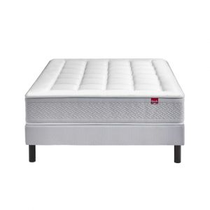 Epeda Ensemble Le Majestueux + Sommier Confort Medium 180x200 - Double Sommier