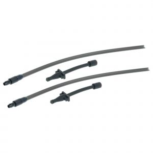 Vhbw 2x Tuyau &agrave; lait compatible avec Siemens TI905201RW/02, TI905201RW/01 machine &agrave; caf&eacute; - 2x adaptateur de lait, 2x tuyau &agrave; lait