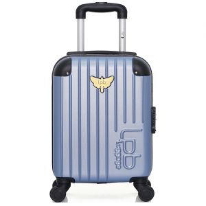 Valise Cabine 4 roues simples Marianne 46 cm bleue