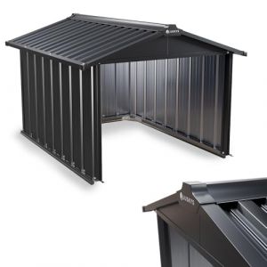 Garage de tonte en métal - 86 x 98 x 63cm - Anthracite