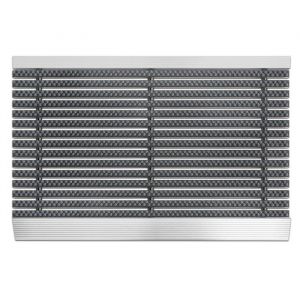 Casa Pura - Paillasson en aluminium Profi Brush Gris 40 x 60 cm