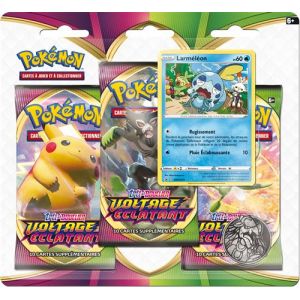 Asmodée Pokémon Epée et Bouclier-Voltage Eclatant (EB04) : Pack 3 boosters-Jeu de Cartes à Collectionner, 3PACK01EB04