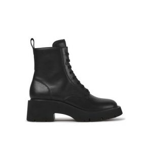 Image de Camper Pour femme. Bottines en cuir noir Milah - Hauteur du talon : 5,