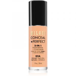 Milani Conceal + Perfect 2-in-1 Foundation And Concealer fond de teint 02A Creamy Narural 30 ml