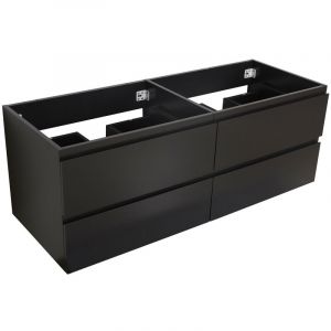 Mob-in - Meuble sous vasque 120 cm sorrento Noir carbone - Noir carbone