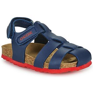 Geox B Sandal Chalki Boy, Bleu Marine/Rouge, 25 EU