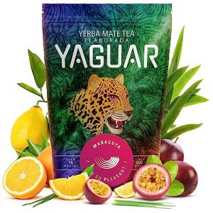 Yerba Mate Maracuya Thé Fruite Yaguar Saveur Tropicale 500g