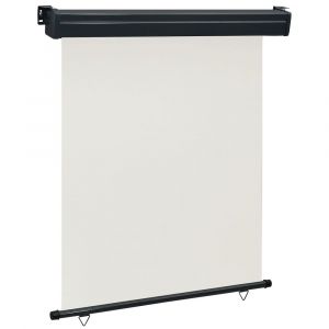 Image de Auvent paravent store brise-vue lat&eacute;ral r&eacute;tractable de patio jardin terrasse balcon protection visuelle &eacute;cran 140 x 250 cm cr&egrave;me 02_0007010
