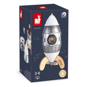 Janod Kit magnet Fusée argentée anniversaire 50 ans