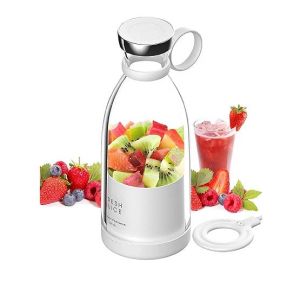 Blender Portable &eacute;lectrique Smoothie de 0,35L Rechargeable USB blanc AQ0858 VENDOS85