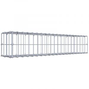 Gabion 100 cm x 20 cm x 20 cm (L x H x P), maille 5 cm x 10 cm, anneau en C