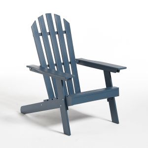 Image de Fauteuil style Adirondack Zeda acacia . Bleu