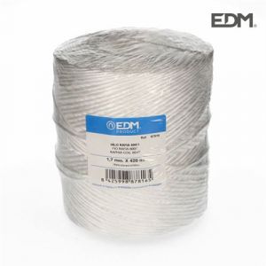 Bobine de fil EDM Raphia polypropylène Blanc