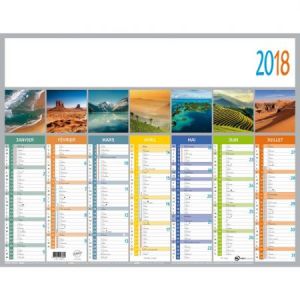 Image de Quo Vadis 238221Q - Calendrier de banque La Terre r/v° 43x33,5 FR