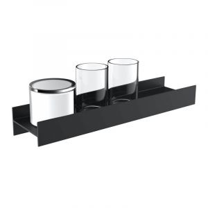 Emco Aura Support triple avec distributeur de savon et verres &agrave; dents, 853113401,