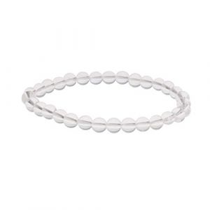 Bracelet cristal de roche 6mm