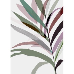 Ceanothe Tableau sur toile feuille colorée 65x97 cm - Impression sur Toile Murale Décorative - Image imprimée en hd sur Toile - Toile sur Châssis en Bois fsc
