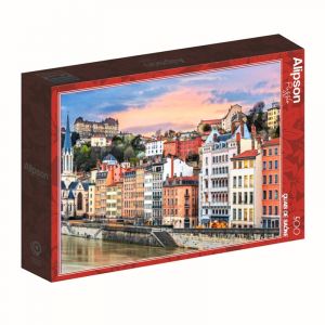 Puzzle de 500 pièces Alipson Puzzle Quais Saone Lyon