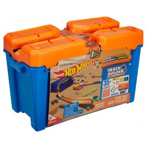 Image de Mattel Hot Wheels Coffret piste construction briques