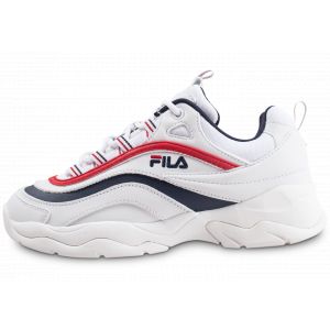 FILA Ray Low WMN Navy Red 1010562150, Basket, Blanc, 39 EU