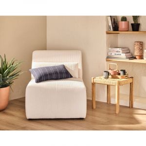 Onyx - fauteuil sans accoudoirs - en velours côtelé - Beige