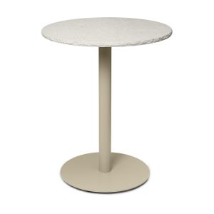 Ferm Living Table ronde de bistro en marbre cachemire 72x60cm Mineral