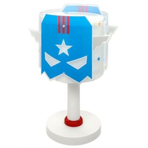 Dalber Lampe de chevet ou de table enfant Blue Hero Super-héros, 61811N, G4 - LED 4 W - Ampoule incluse