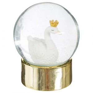 Image de Atmosphera Boule a neige cygne or D8 cm