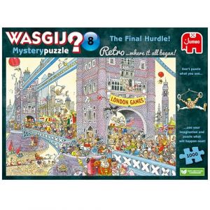 Jumbo Retro Mystery 8 L’Obstacle Final 1000 pcs Jeu de Puzzle, 1110100330, Multicolore
