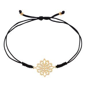 Cleor Bracelets Cordon en Or 375/1000 Jaune Femme multicolor - Taille 36