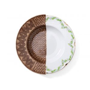 Seletti Assiette creuse Hybrid Malao / &Oslash; 25 cm multicolore en c&eacute;ramique
