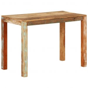 VidaXL Table de salle à manger 110x55x76cm Bois massif de récupération