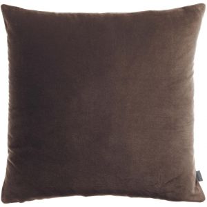 Declikdeco Coussin uni Elise Ébène 45 x 45