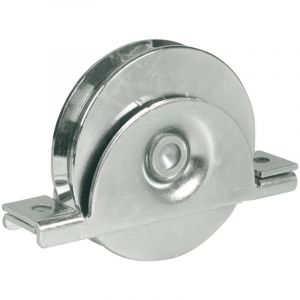 Roue avec Support Interieur Ø 100 - 1 Roulement a Bille - Gorge Rond Ø16 - IBFM - 392100P