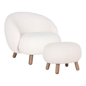 Fauteuil et pouf House Nordic Savona