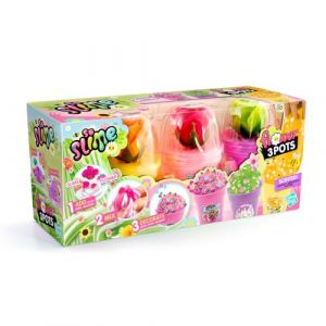 Canal Toys So Slime - Slime Flower 3 Pots - Colore ta Cr&eacute;ation Grace &agrave; la Fleur - Personnalise la avec des D&eacute;co & des Charms - Id&eacute;e Cadeau Enfant 6 Ans + - Loisir Cr&eacute;atif - Imagination - SSC 418