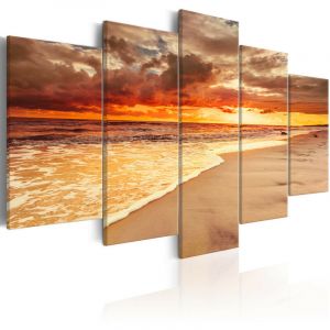 Image de Artgeist Tableau - Sea: Beautiful Sunset - 100x50