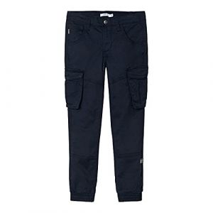 name it Pantalon Longue Bamgo Regular Fitted Twill 170 cm Dark Sapphire