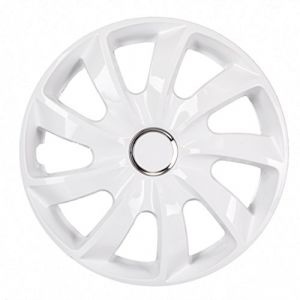 Enjoliveurs de roue - set complet de 4 pièces - NRM Stig - blanc - 16" - ABS